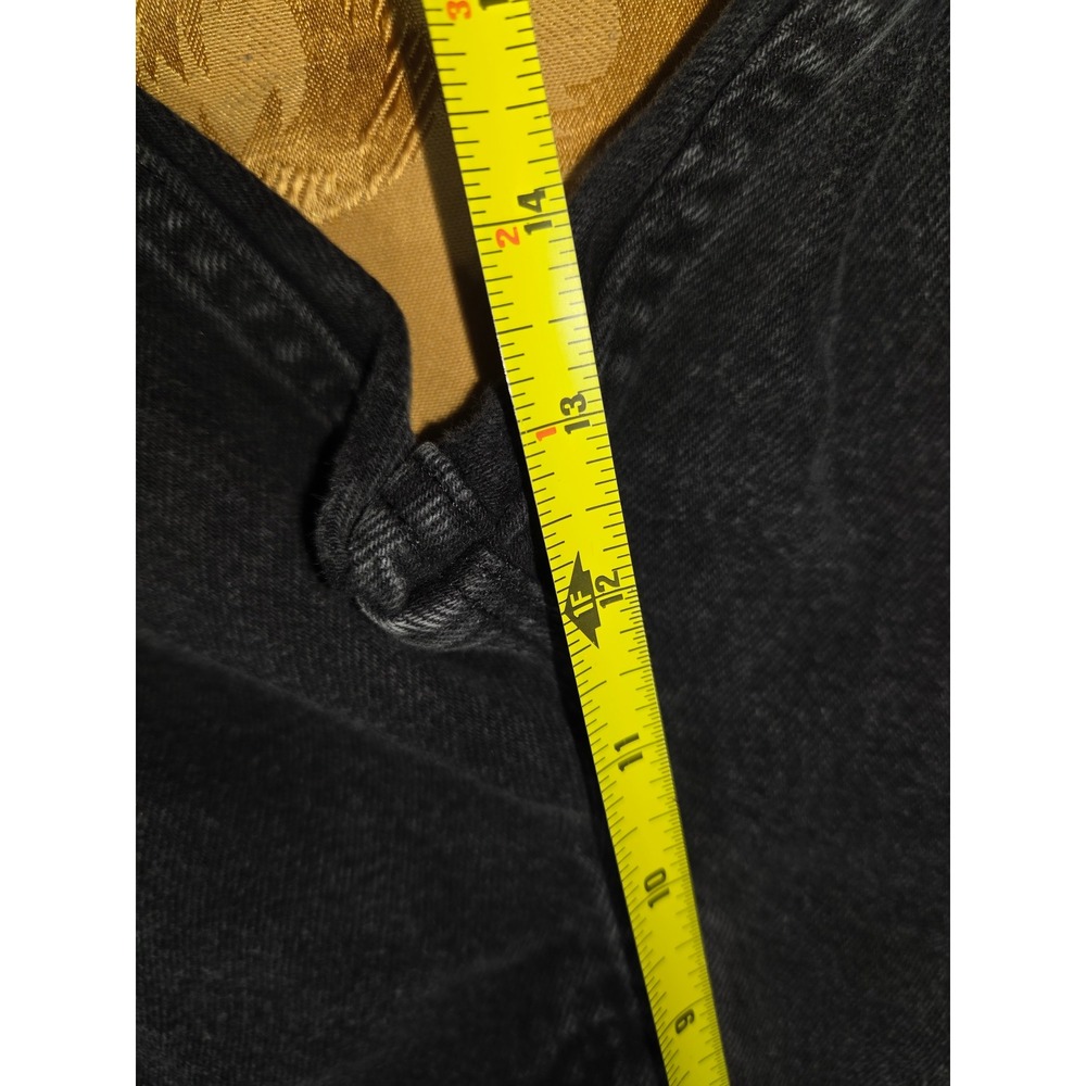 Wrangler Authentic Jeans Mens‎ 36x30 Black Straight Leg Faded Denim Pants - Picture 6 of 10